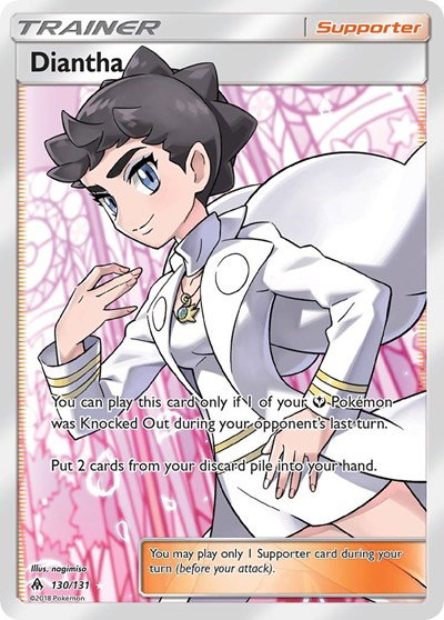 Diantha (Full Art) 130 — Forbidden Light