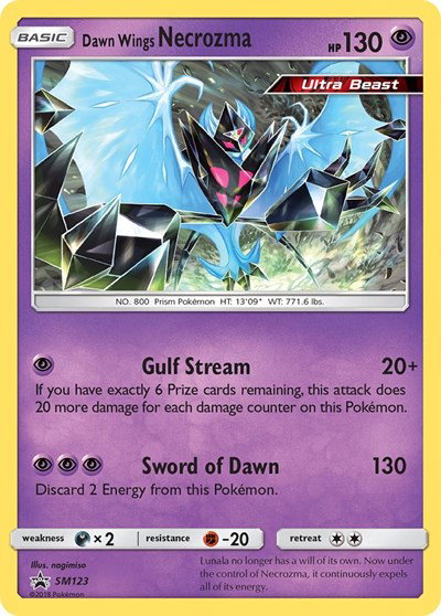 Dawn Wings Necrozma SM123 — Sun & Moon Promo