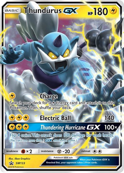 Thundurus GX SM133 — Sun & Moon Promo