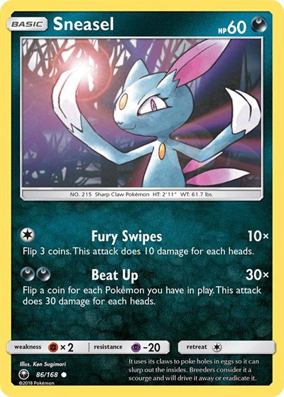 Sneasel 86 — Celestial Storm