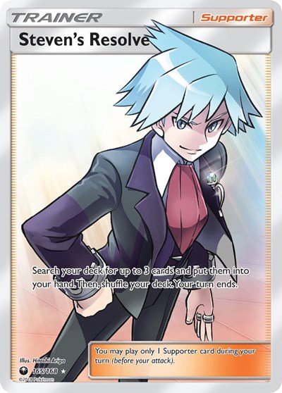 Steven's Resolve (Full Art) 165 — Celestial Storm