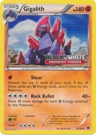 Gigalith (Prerelease) 53 — Black and White Promos