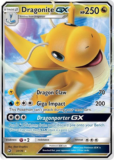 Dragonite GX 37 — Dragon Majesty
