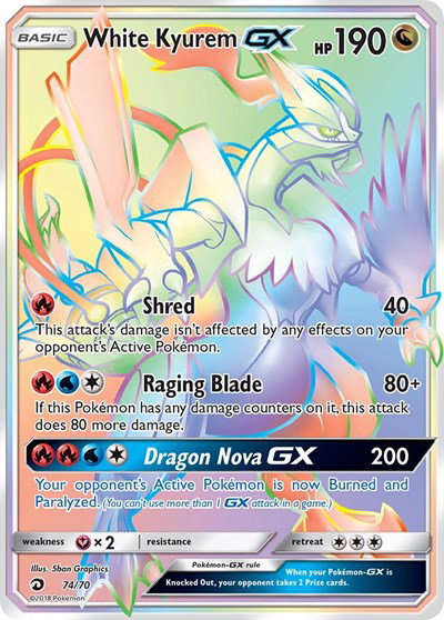 White Kyurem GX (Secret) 74 — Dragon Majesty