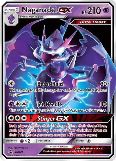 Naganadel GX SM125 — Sun & Moon Promo