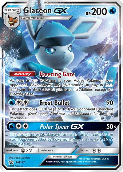 Glaceon GX SM147 — Sun & Moon Promo