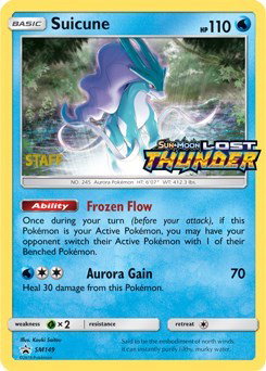 Suicune (Staff Prerelease) SM149 — Sun & Moon Promo