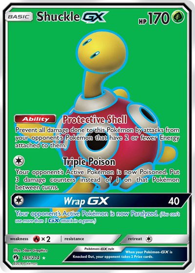 Shuckle GX (Full Art) 195 — Lost Thunder