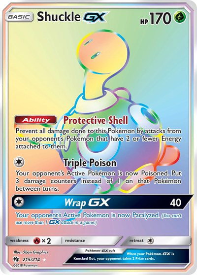 Shuckle GX (Secret) 215 — Lost Thunder