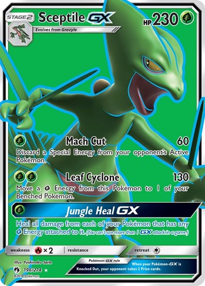 Sceptile GX (Full Art) 196 — Lost Thunder