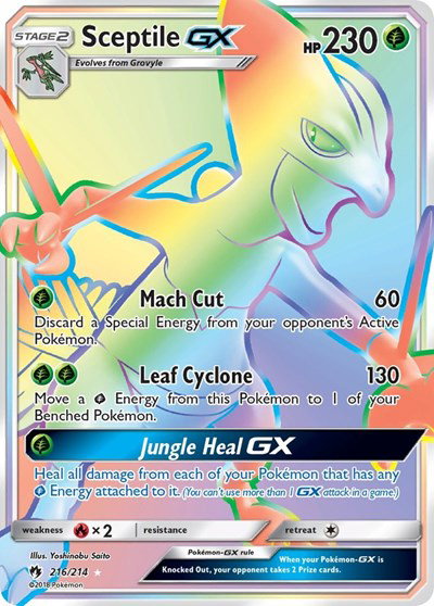 Sceptile GX (Secret) 216 — Lost Thunder
