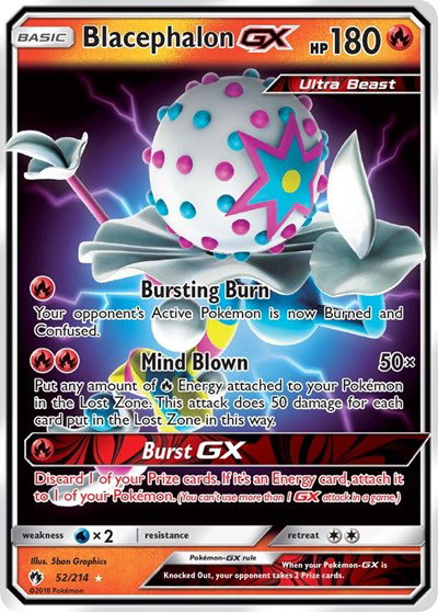 Blacephalon GX 52 — Lost Thunder