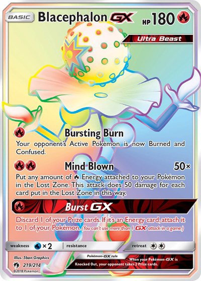 Blacephalon GX (Secret) 219 — Lost Thunder