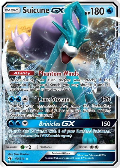 Suicune GX 60 — Lost Thunder
