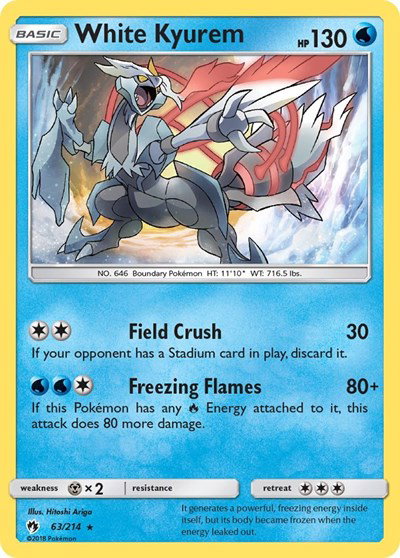 White Kyurem 63 — Lost Thunder