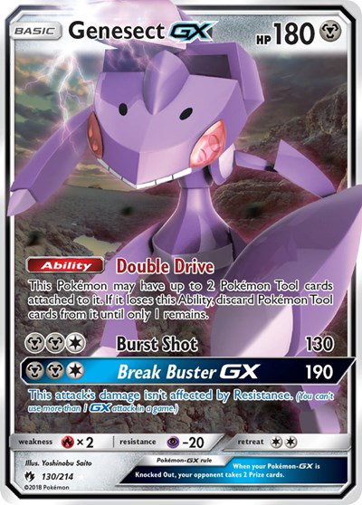 Genesect GX 130 — Lost Thunder