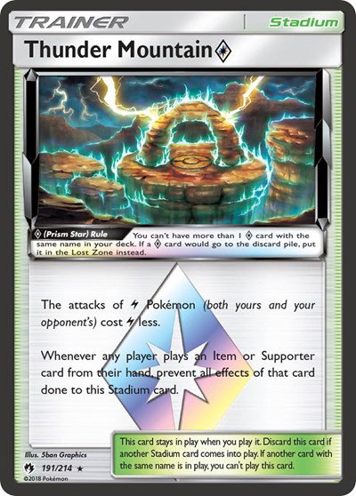 Thunder Mountain Prism Star 191 — Lost Thunder