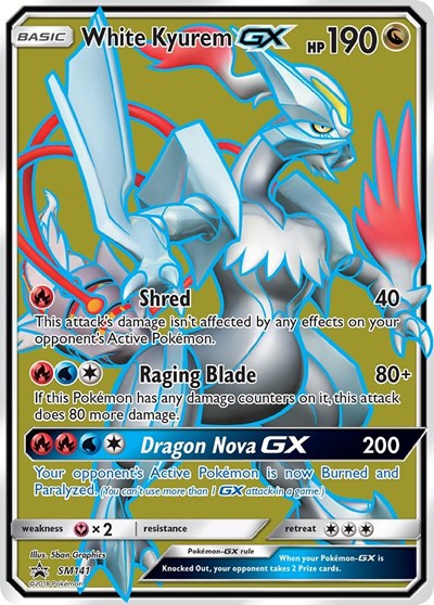 White Kyurem GX SM141 — Sun & Moon Promo