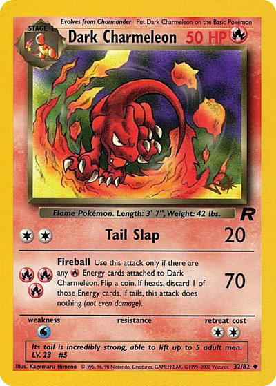 Dark Charmeleon [W Stamped] 32/82 — WoTC Promo
