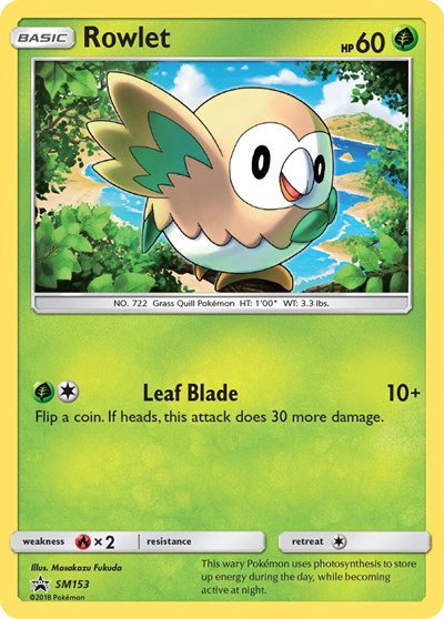 Rowlet SM153 — Sun & Moon Promo