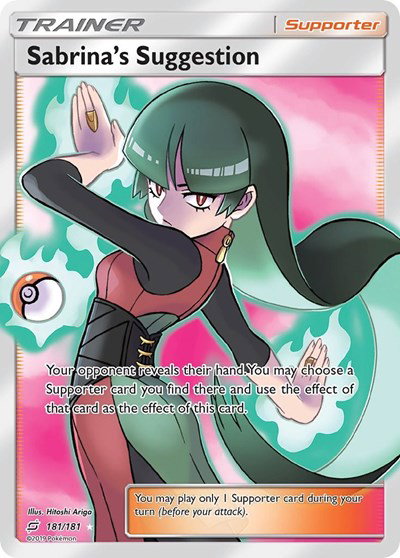 Sabrina's Suggestion (Full Art) 181 — Team Up