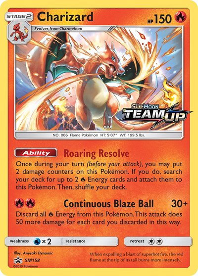 Charizard (Prerelease) SM158 — Sun & Moon Promo