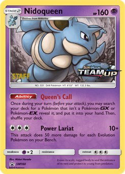 Nidoqueen (Staff) SM160 — Sun & Moon Promo