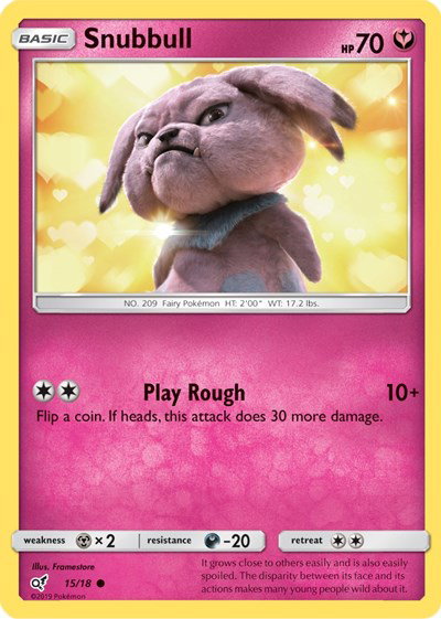 Snubbull (Holo Common) 15 — Detective Pikachu