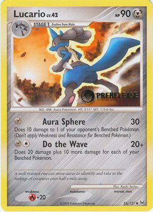 Lucario (Prerelease) 53 — Diamond and Pearl Promos