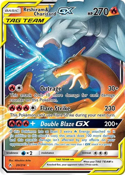 Reshiram und Charizard GX 20