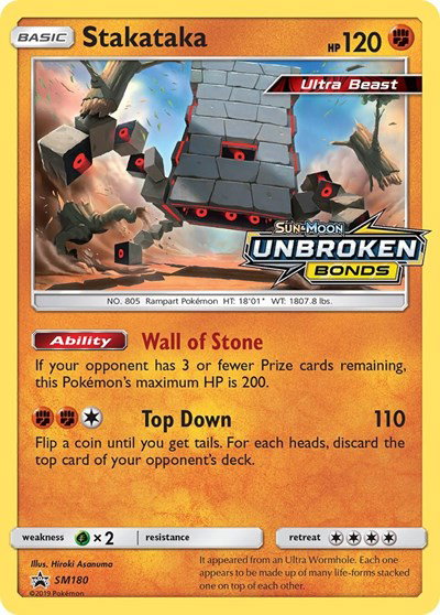 Stakataka (Prerelease) SM180 — Sun & Moon Promo