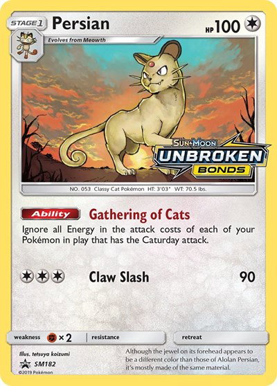 Persian (Prerelease) SM182 — Sun & Moon Promo
