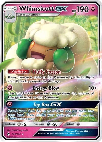 Whimsicott GX 140 — Unbroken Bonds