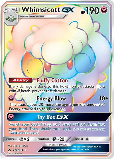 Whimsicott GX (Secret) 226 — Unbroken Bonds