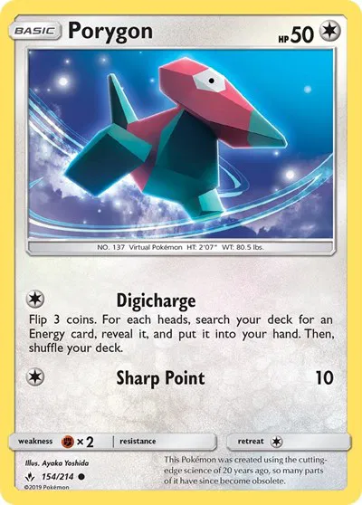 Porygon (154) - 154 - Unbroken Bonds Pokemon - Collectr Porygon (154) - 154 - Unbroken Bonds Pokemon - Collectr