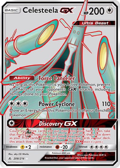 Celesteela GX (Full Art) 208 — Unbroken Bonds