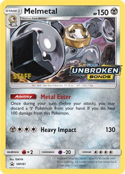 Melmetal (Staff Prerelease) SM181 — Sun & Moon Promo