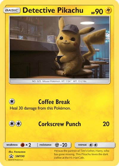 Detective Pikachu SM190 — Sun & Moon Promo