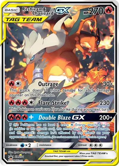 Reshiram und Charizard GX SM201