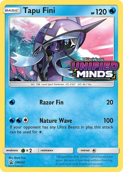 Tapu Fini (Prerelease) SM203 — Sun & Moon Promo