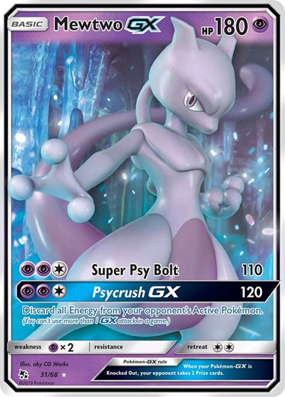 Mewtwo GX 31/68 — Hidden Fates