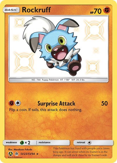 Rockruff SV23/SV94 — Hidden Fates: Shiny Vault