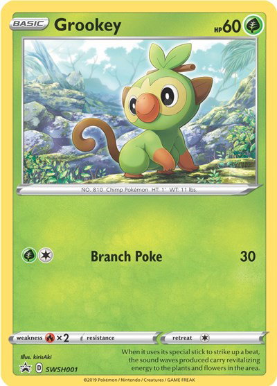 Grookey SWSH001 — Sword & Shield Promo