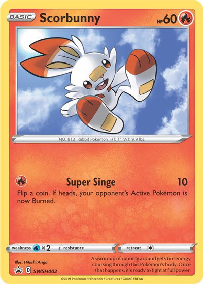 Scorbunny SWSH002 — Sword & Shield Promo