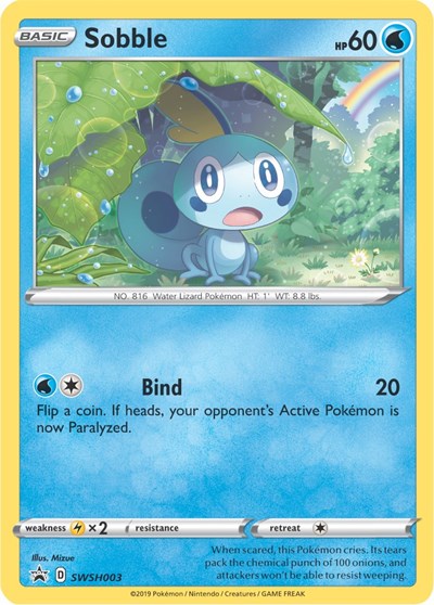 Sobble SWSH003 — Sword & Shield Promo