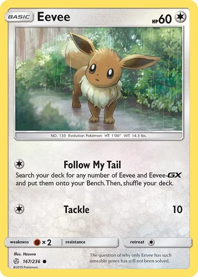 Eevee - 167/236 - Cosmic Eclipse Pokemon - Collectr Eevee - 167/236 - Cosmic Eclipse Pokemon - Collectr