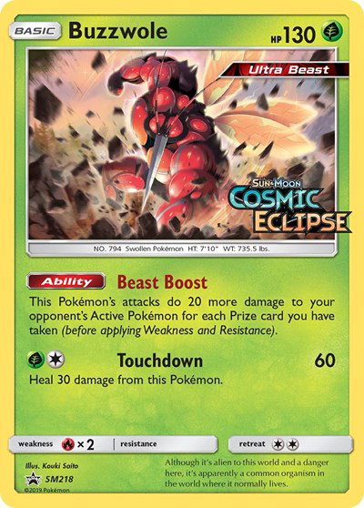 Buzzwole (Prerelease) SM218 — Sun & Moon Promo