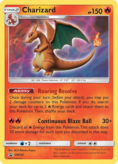 Charizard SM226 — Sun & Moon Promo