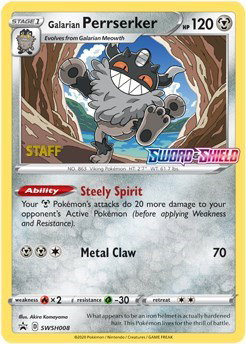 Galarian Perrserker (Prerelease) [Staff] 