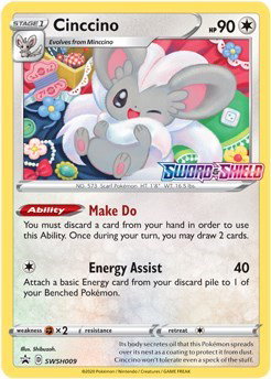 Cinccino (Prerelease) SWSH009 — Sword & Shield Promo